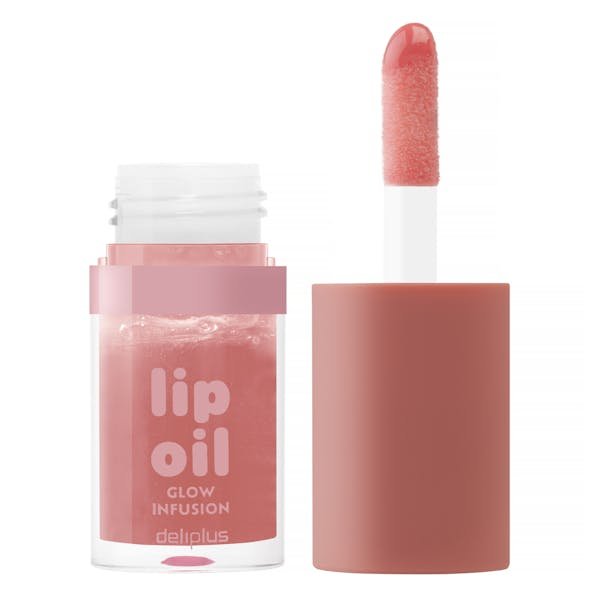 زيت الشفاه المتوهج Lip Oil glow infusion Deliplus 01 nude