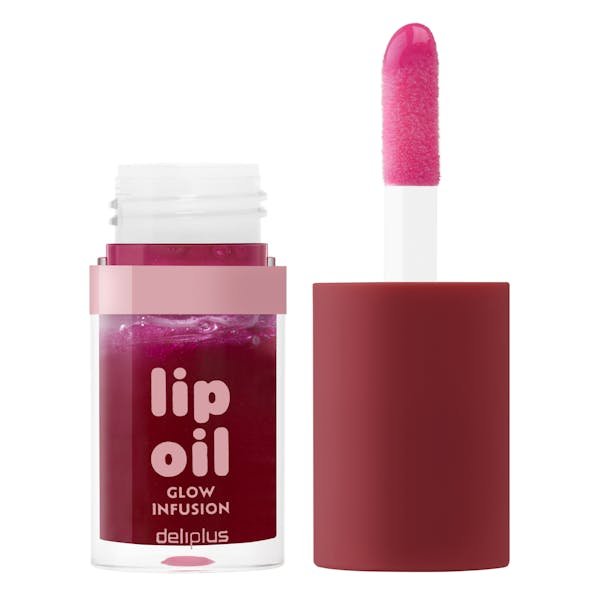 زيت الشفاه المتوهج Lip Oil glow infusion Deliplus 02 cherry