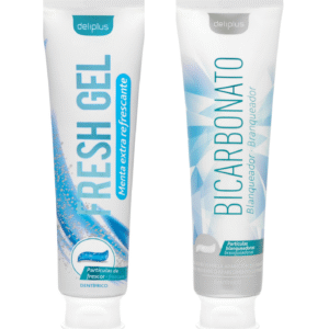 Untitled design يساعدان على تبييض الأسنان وإزالة البقع السطحية Bicarbonato blanqueador y Fresh Gel