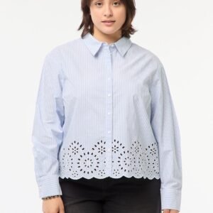 بلوزة Blusa larga de raya
