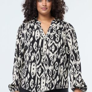 بلوزة Blusa con cuello mao