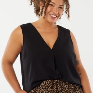 بلوزة Blusa lisa con costura