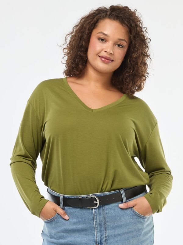 قميص Camiseta básica cuello en V