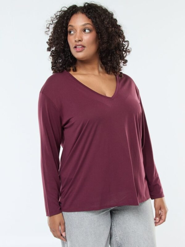 قميص Camiseta básica cuello en V