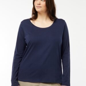 قميص Camiseta de manga larga lisa