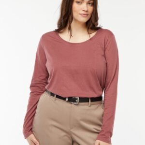 قميص Camiseta de manga larga lisa