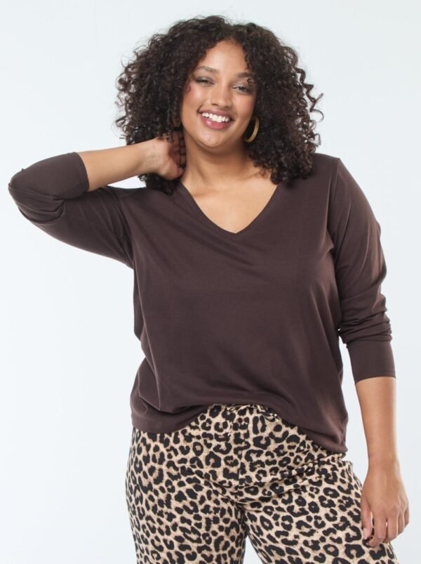 قميص Camiseta de punto en V