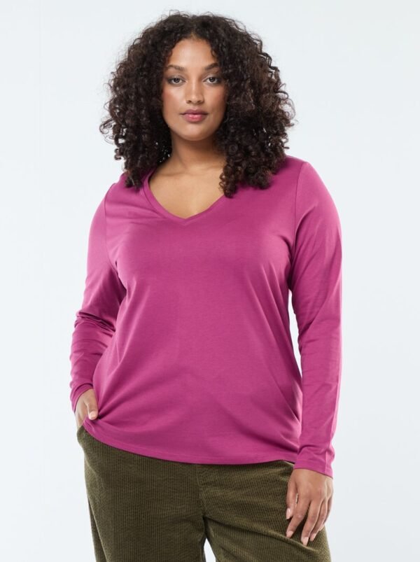 قميص Camiseta de punto en V