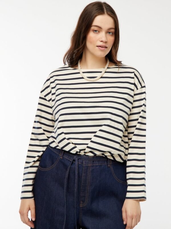 قميص Camiseta marinera oversize