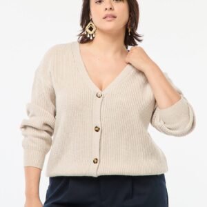 cardigan-de-punto-de-canale-gris-dvc17_3_hd1 سترة Cárdigan de punto