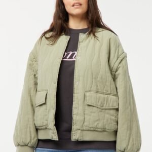 chaqueta-de-algodon-acolchada-con-ondas-verticales-kaki-czd11_1_hd1 معطف وطوپ Chaqueta algodón