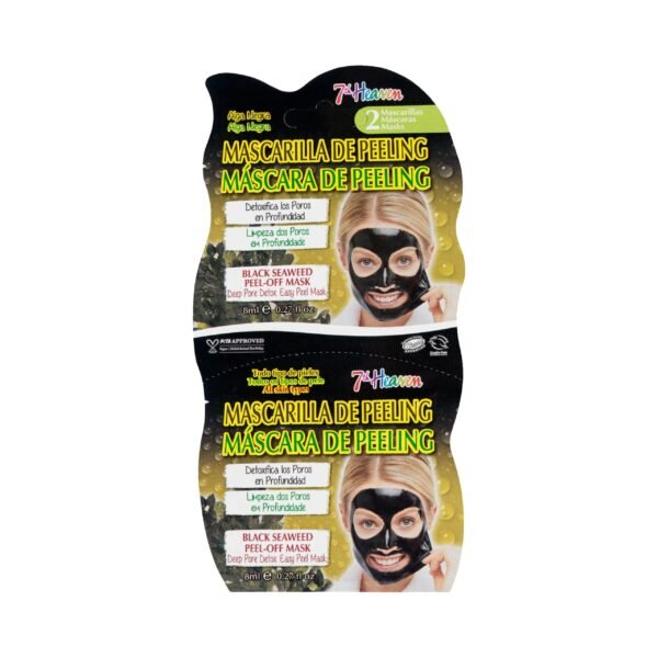قناعين الوجه للتقشير من الطحالب السوداء Mascarilla peeling