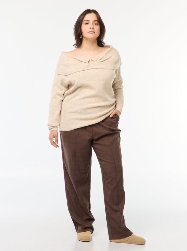 بنطلون Pantalón recto de cuadros