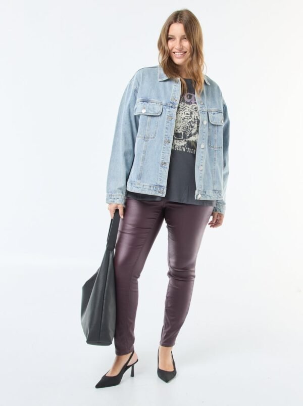 بنطلون Pantalón recto satinado