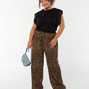 بنطلون Pantalón wide leg