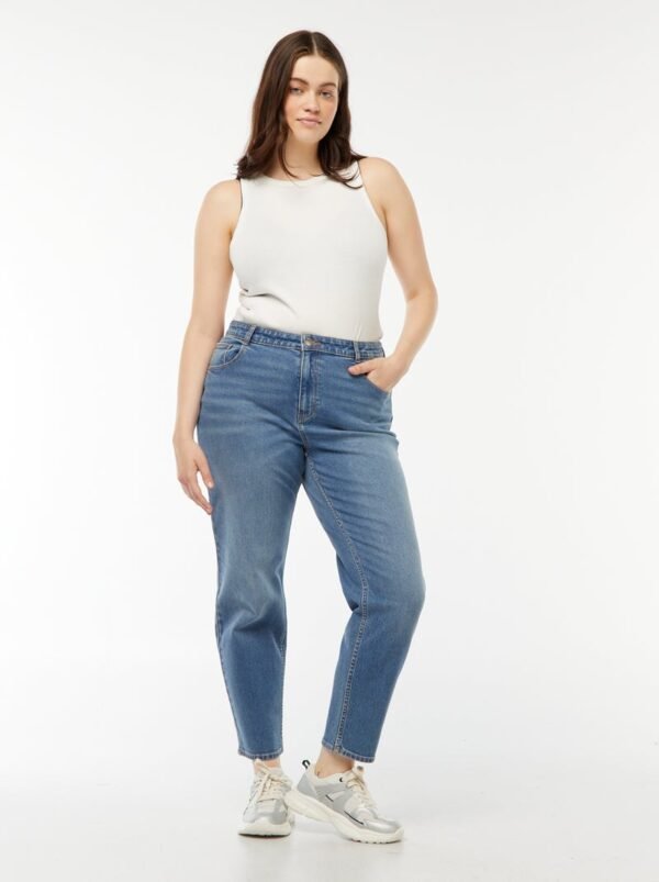 جينز Vaquero de tiro alto