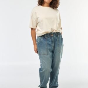 vaqueros-mom-con-cintura-elastica-azul-dqo29_2_hd1 جينز مطاطي Vaqueros cintura