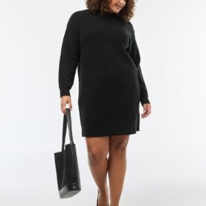 vestido-jersey-con-botones-decorativos-en-el-hombro-negro-eos53_2_hd1 فستان Vestido jersey decorativos