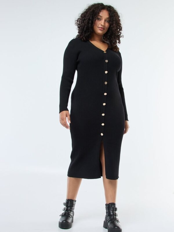 فستان Vestido de punto canalé