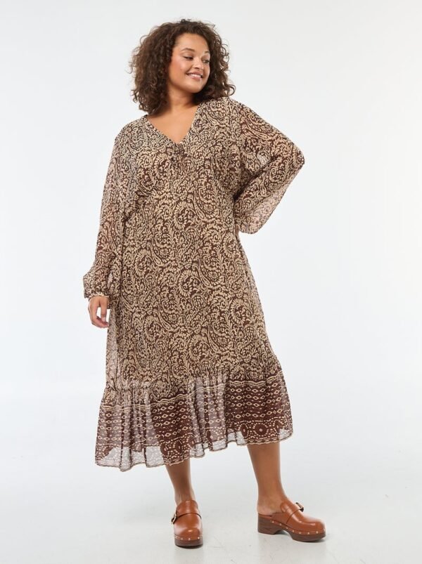 فستان Vestido estampado con lazada