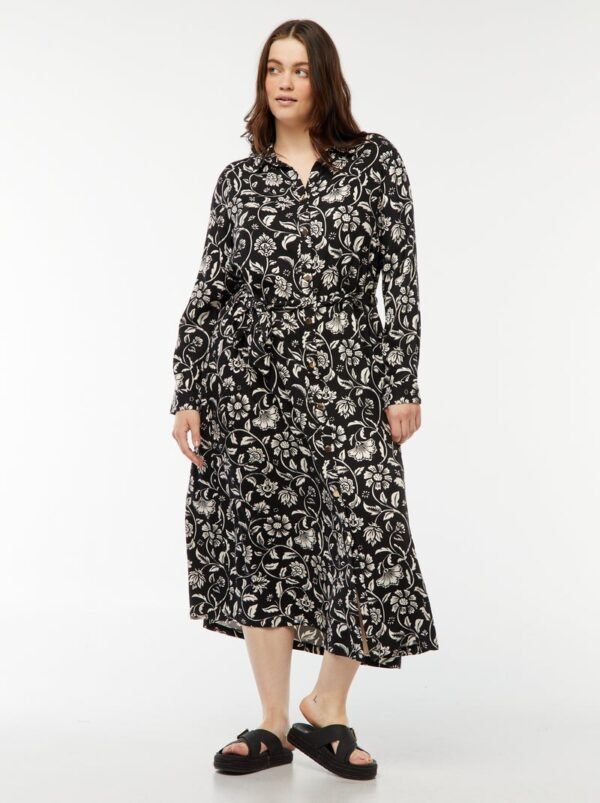 فستان Vestido midi estampado