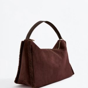 14101790116-A2 حقيبة Bolso suede borrego