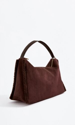 حقيبة Bolso suede borrego