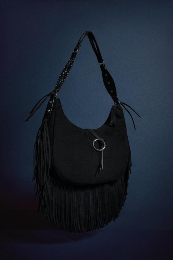 حقيبة Bolso hombro efecto suede
