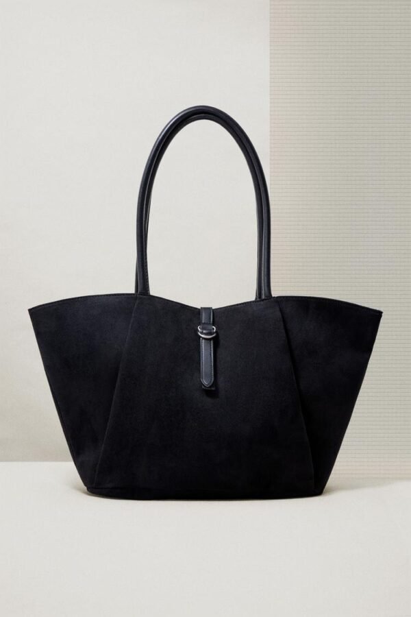 حقيبة Bolso shopper suede cinturón