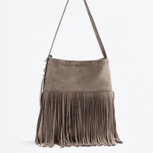 حقيبة Bolso bucket flecos