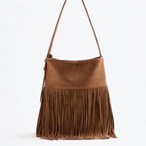 حقيبة Bolso bucket flecos
