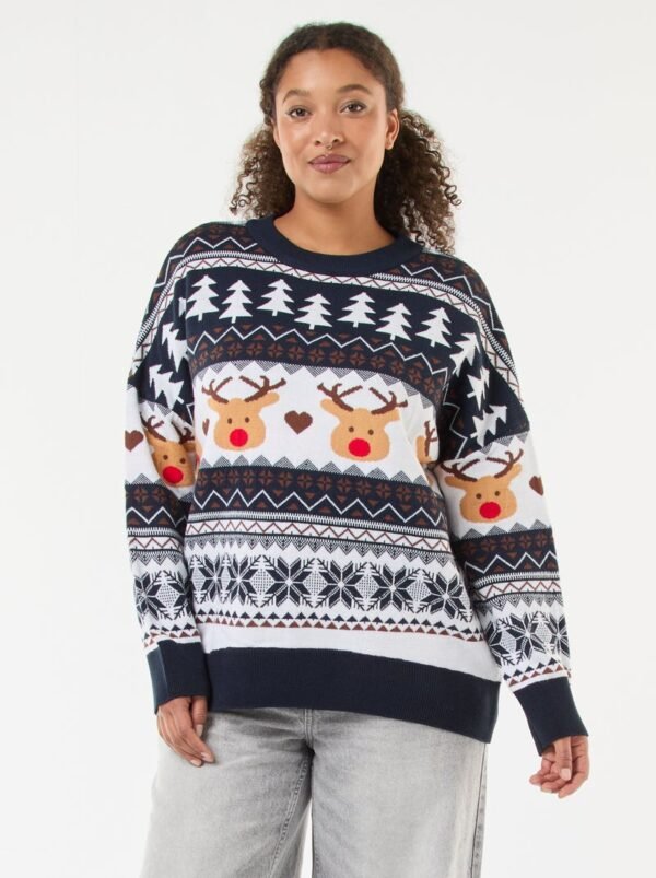 تريكو Jersey navideño en jacquard