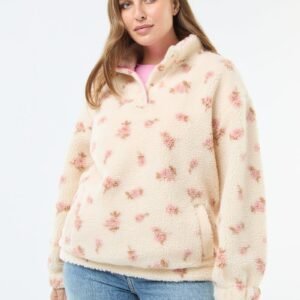 sudadera-cuello-camionero-en-sherpa-beige-fkc56_1_hd1 تريكو Sudadera cuello camionero