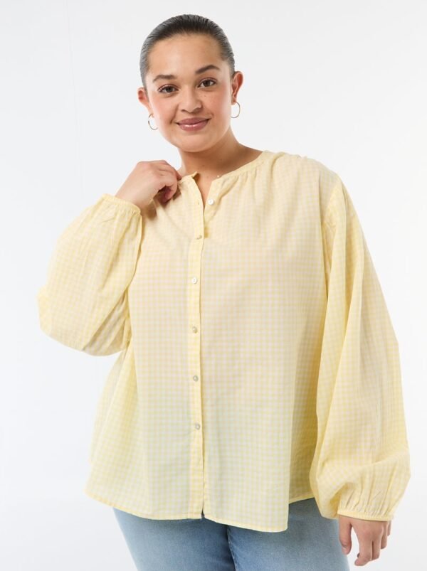 بلوزة Blusa de cuello redondo