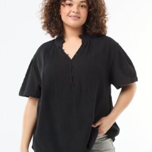 بلوزة Blusa de gasa de algodón