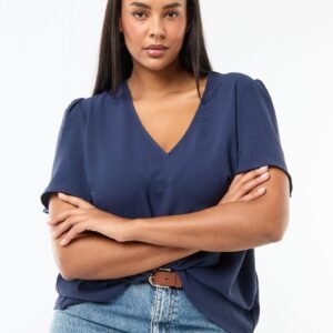 بلوزة Blusa fluida lisa