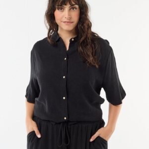 بلوزة Camisa de manga abotonada