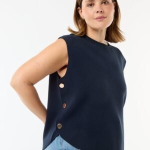 سترة Jersey con botones dorados