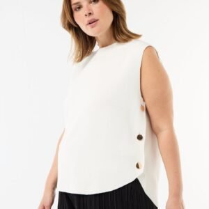 سترة Jersey con botones dorados