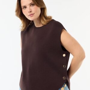 سترة Jersey con botones dorados