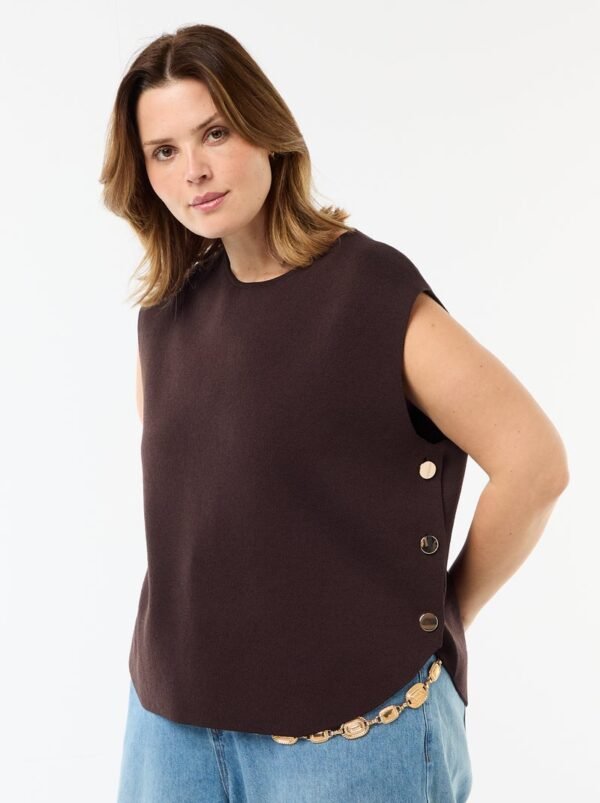 سترة Jersey con botones dorados