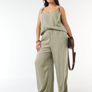 بنطلون Pantalón ancho de lino