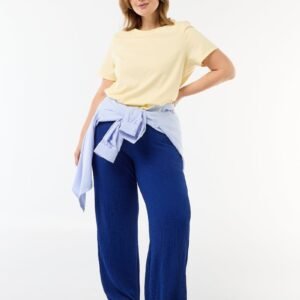 بنطلون Pantalón de punto gofrado