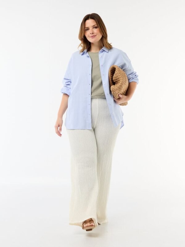 بنطلون Pantalón de punto gofrado