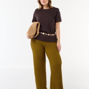 بنطلون Pantalón de punto gofrado