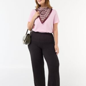 بنطلون Pantalón de punto gofrado