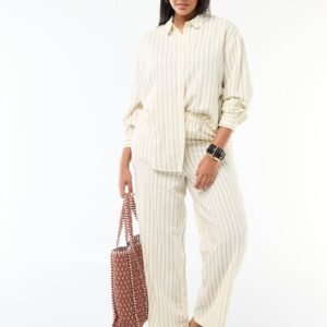 بنطلون Pantalón de lino mezclado