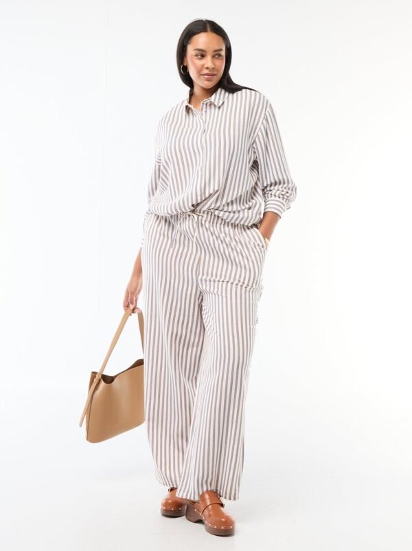 بنطلون Pantalón de lino mezclado