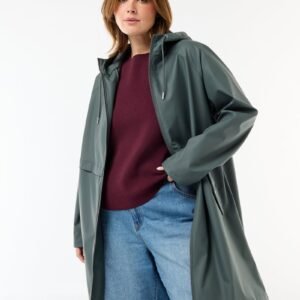 parka-larga-repelente-al-agua-kaki-fds78_1_hd1 سترة Parka larga repelente al agua