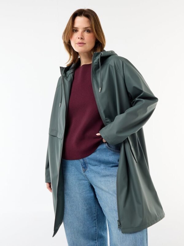 سترة Parka larga repelente al agua